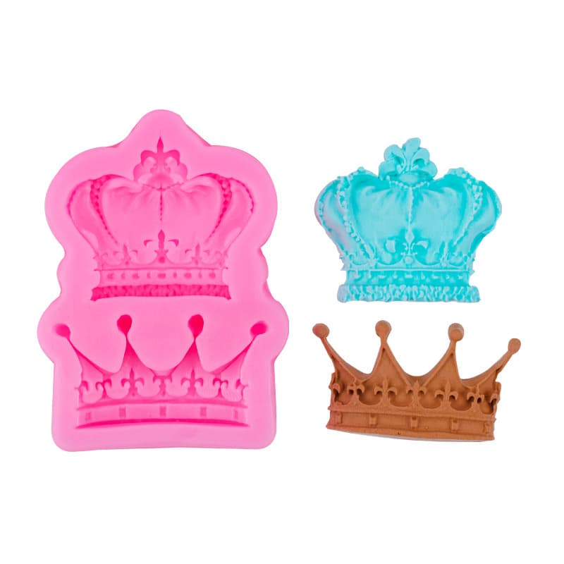 Crown Silicone Mold Chocolate Fondant Baking Cake Mold Handmade Polymer Clay Resin Mold