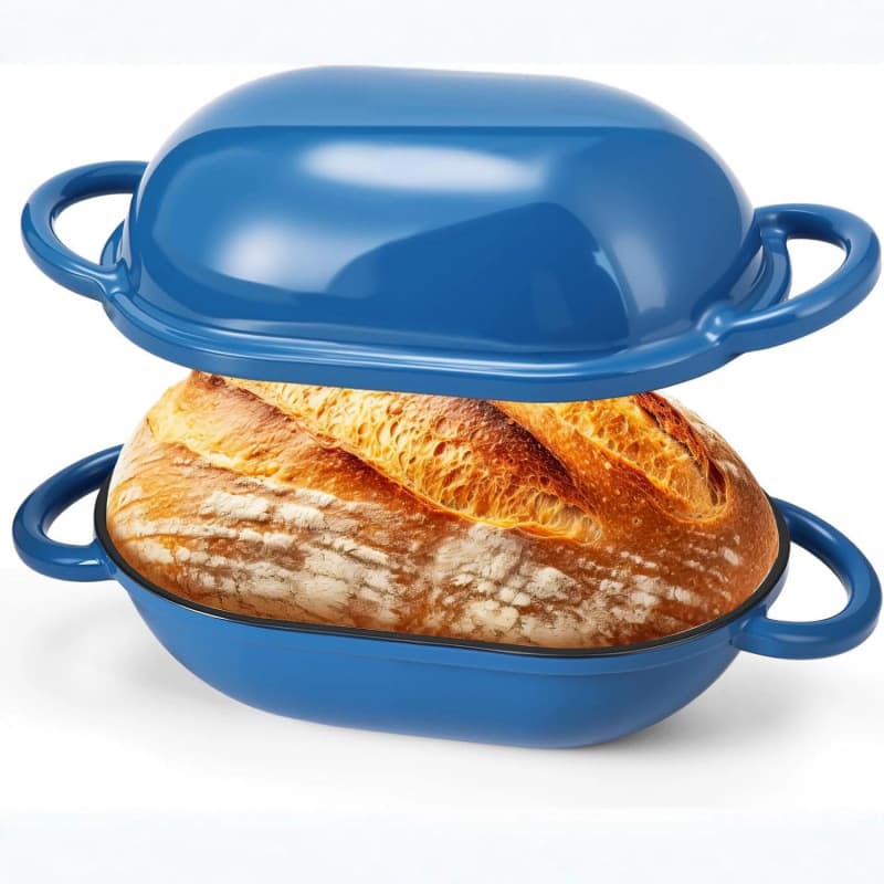 Export Cast Iron Enamel Bread Pan Roasting Pot Shallow Pot Braising Pot Baking Oven Universal
