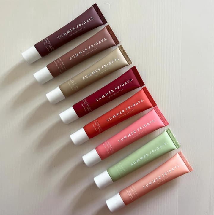 Cross-Border Summerfridays Lip Gloss Moisturizing Lip Balm Tinted Lipstick Lip Balm Lip Color Lip Glaze