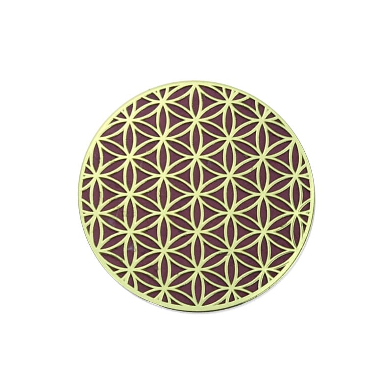 Cross-border E-commerce 24K Metal Mesh Anti-Radiation Phone Sticker Mineral Trace Element Energy Sticker Custom Design