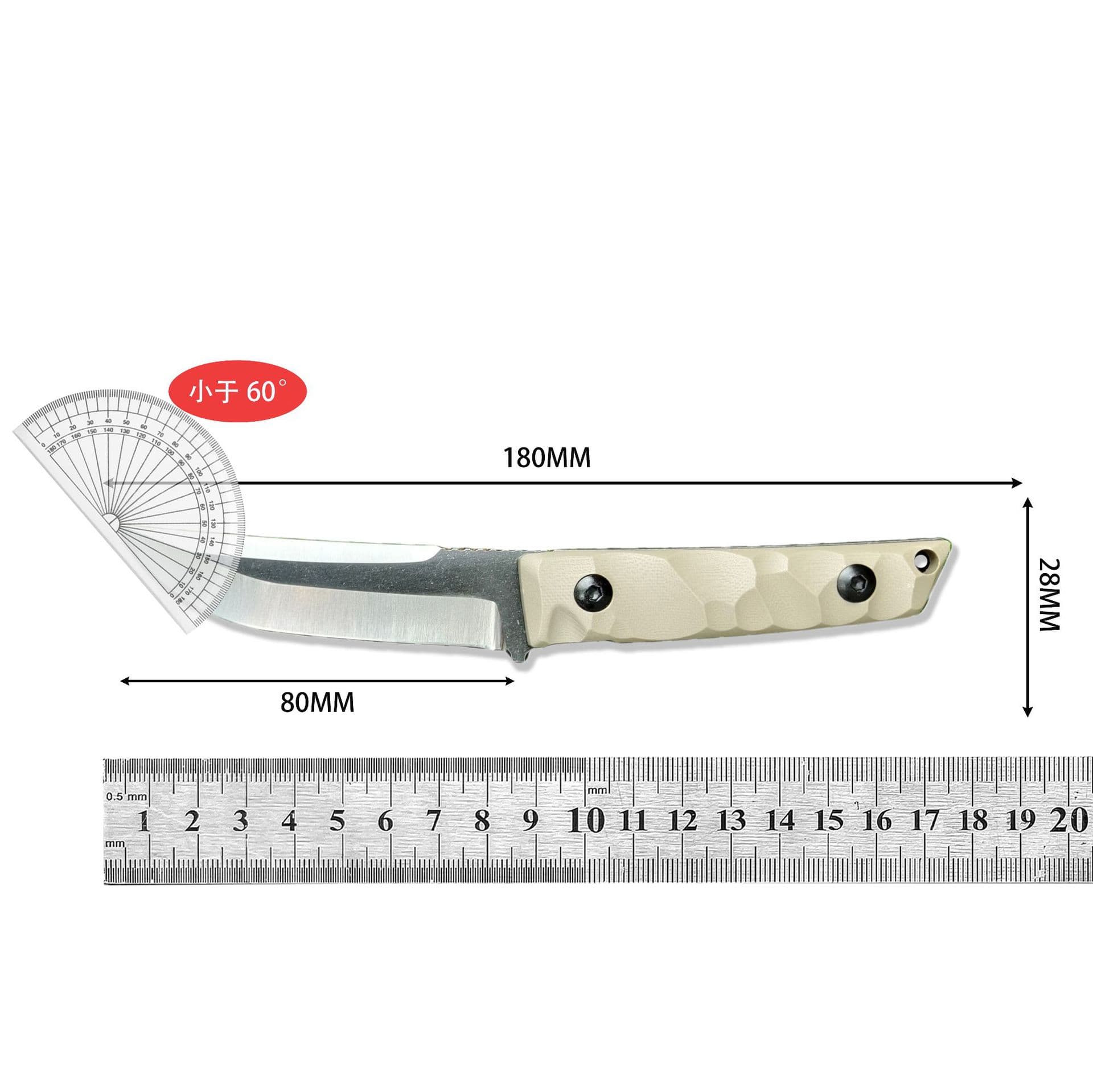 Cross-border Outdoor Small Fixed Blade Camping Climbing Knife Survival Knife Hiking Multifunctional Portable Knife G10 Handle