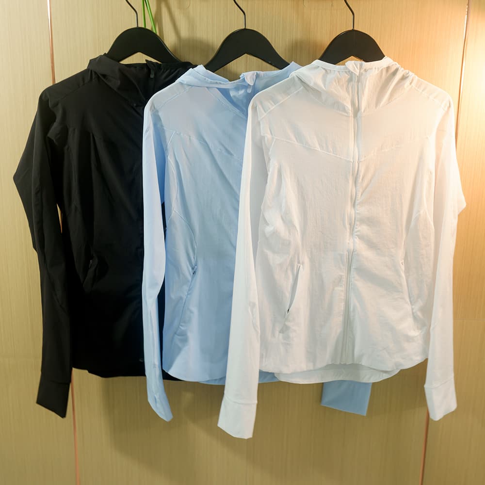 Summer lightweight women's sun protection clothing UPF50+ UV protection long-sleeved MIST hoodie zipper outdoor sports