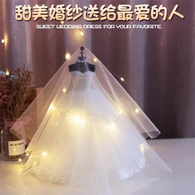Souvenir Wedding Birthday Gift Practical Wedding Dress Model for Girlfriend 18th Birthday Teacher's Day Gift
