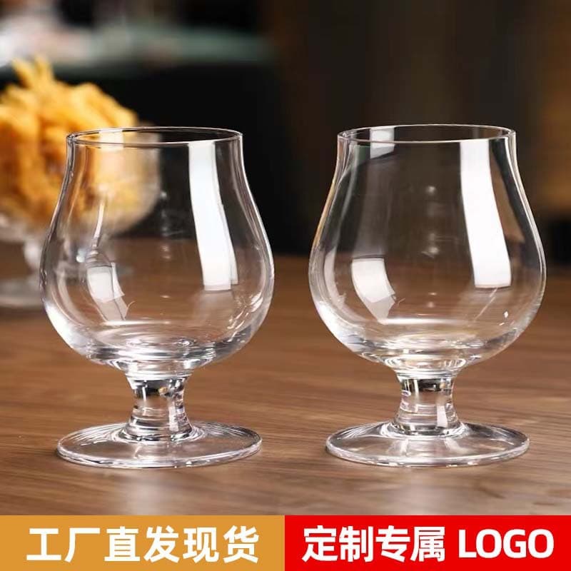 Craft beer cup, pot belly cup, short brandy cup, thickened crystal glass, juice cup, light luxury wine cup