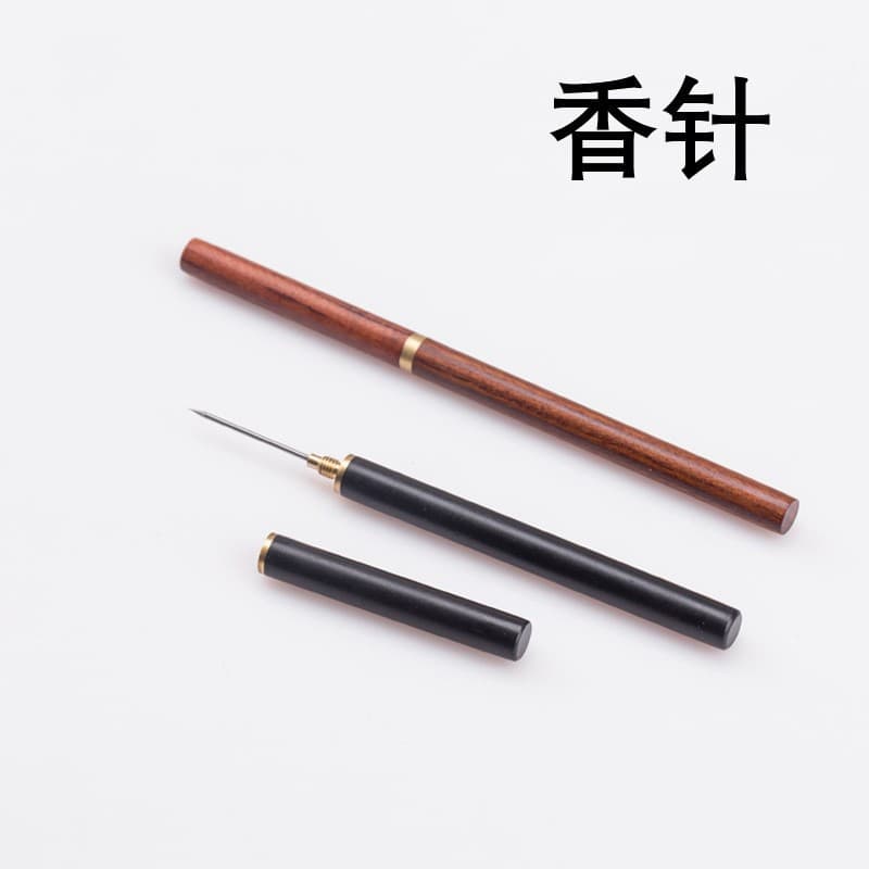 Manufacturer's Ebony and Rosewood Incense Needle Holder Multi-slot Incense Pin Tool for Clearing Residual Incense from Holders