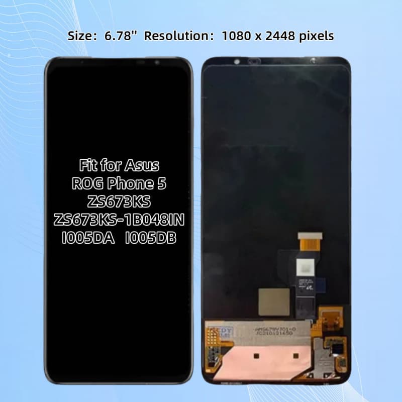 Suitable for Asus ROG Phone 5 ZS673KS screen assembly touch screen repair oled LCD screen