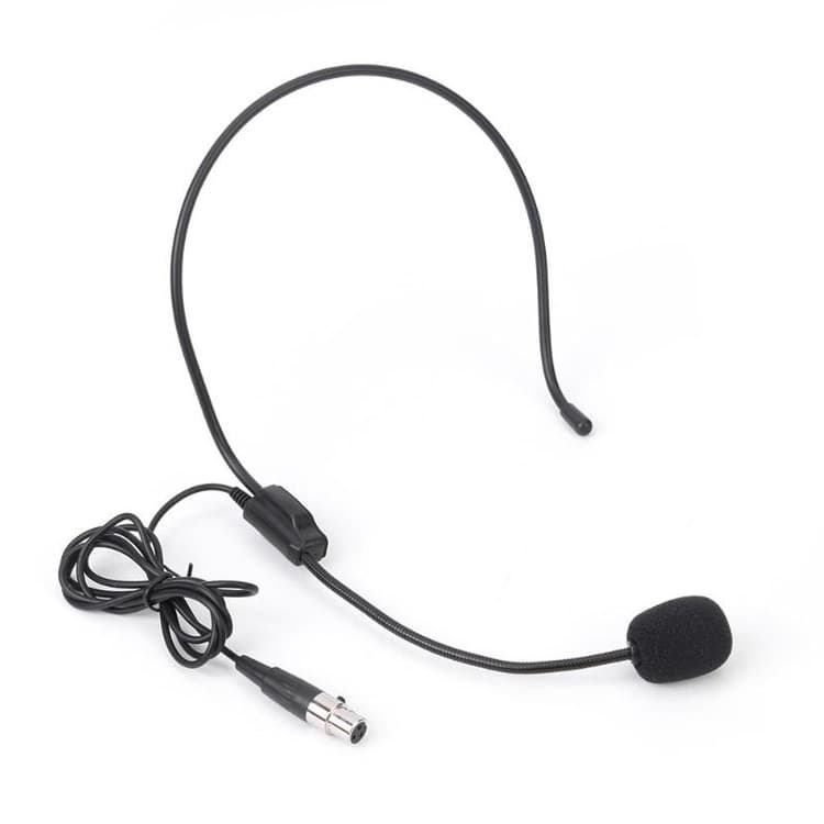 XLR Headset Three-Pin XLR Transmitter Dedicated Headworn Microphone for Tour Guide Conference Mini Headworn Microphone