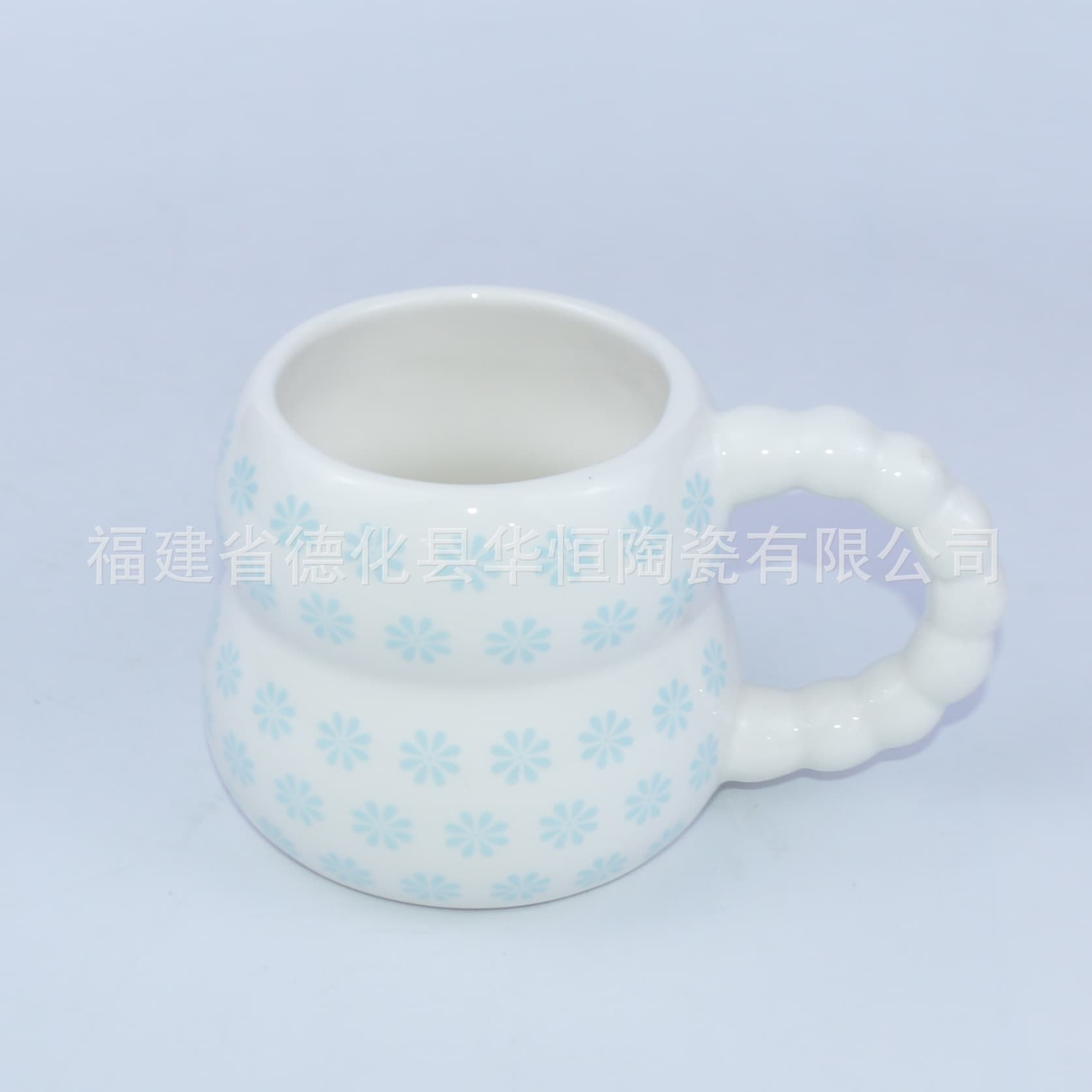 Export Ceramic Mug Custom Donut Snowflake Decal Coffee Cup High-Appearance Women's Milk Cup