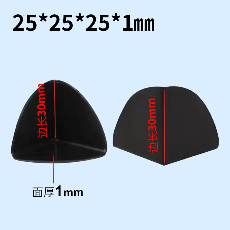 Plastic Corner Protectors for Cartons Black Wholesale 60 Three-Sided Plastic Corner Guards Home Packaging Plastic Strapping Anti-Collision Corners