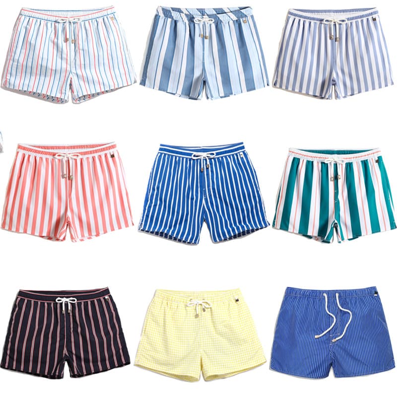 Factory Direct Summer Gaily Men's Board Shorts Quick-Dry Loose Large Size Colorful Short Style Beach Vacation Lined Swim Shorts