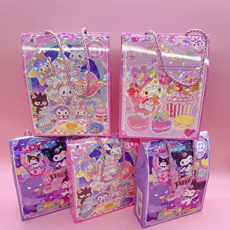 Creative cute cartoon surprise big blind box children's portable stationery lucky bag student portable gift stationery set