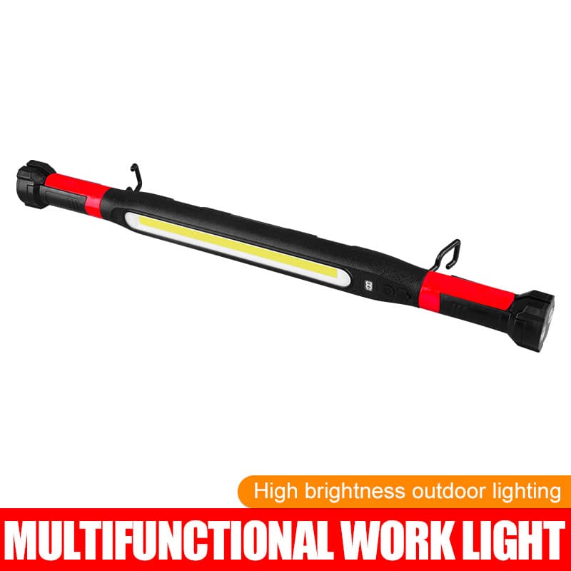 Emergency multifunctional LED work light, portable outdoor flashlight, foldable magnetic USB rechargeable auto repair work light