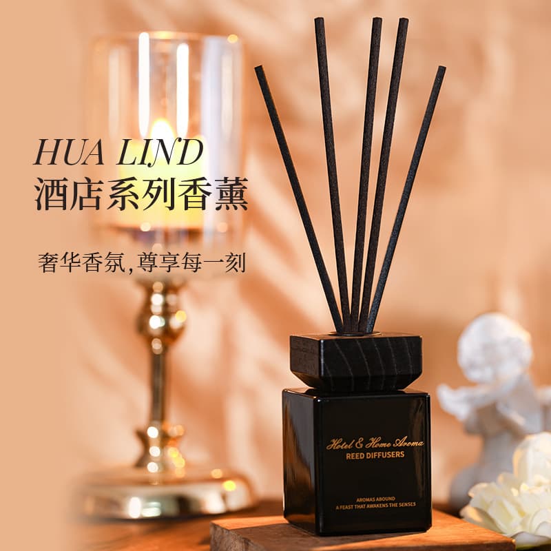 Hotel Premium Indoor Aromatherapy, Reed Diffuser Decor for Hotel Rooms, Long-Lasting Diffuser for Toilet Deodorizing with Essential Oils