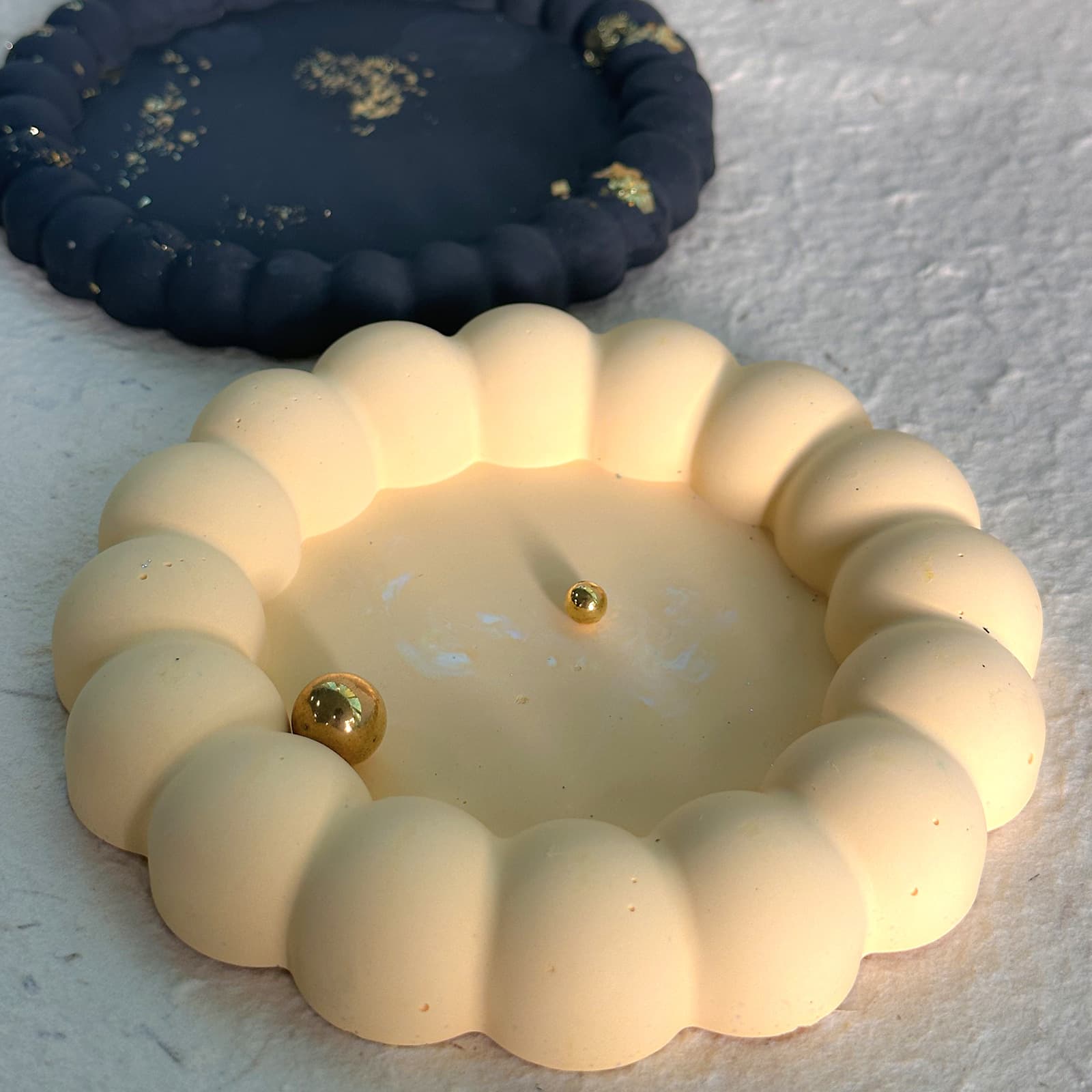 DIY Handmade Material Crystal Epoxy Creative Round Ball Bubble Coaster Base Storage Tray Silicone Mold