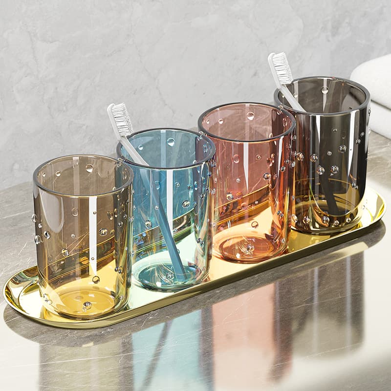 Extra Thick Mouthwash Cup Toothbrush Cup Rinsing Cup Home Kids High Appearance Couple Light Luxury Storage Toothbrush Holder