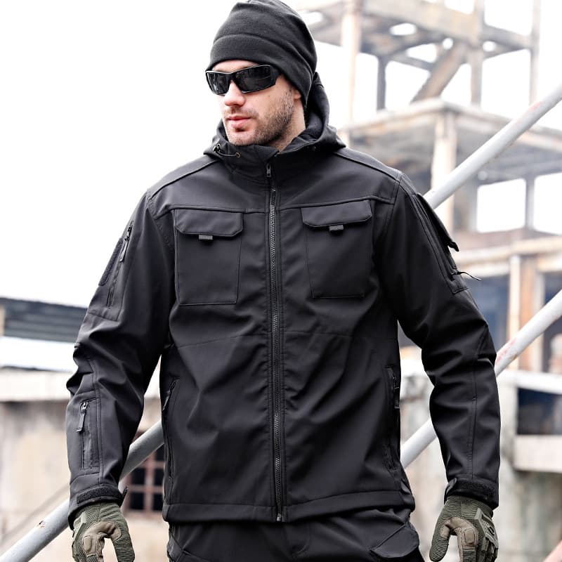 Cross-Border Beetle Invader Tactical Soft Shell Jacket Tactical Windbreaker Waterproof Outdoor Jacket Autumn Winter Shark Skin