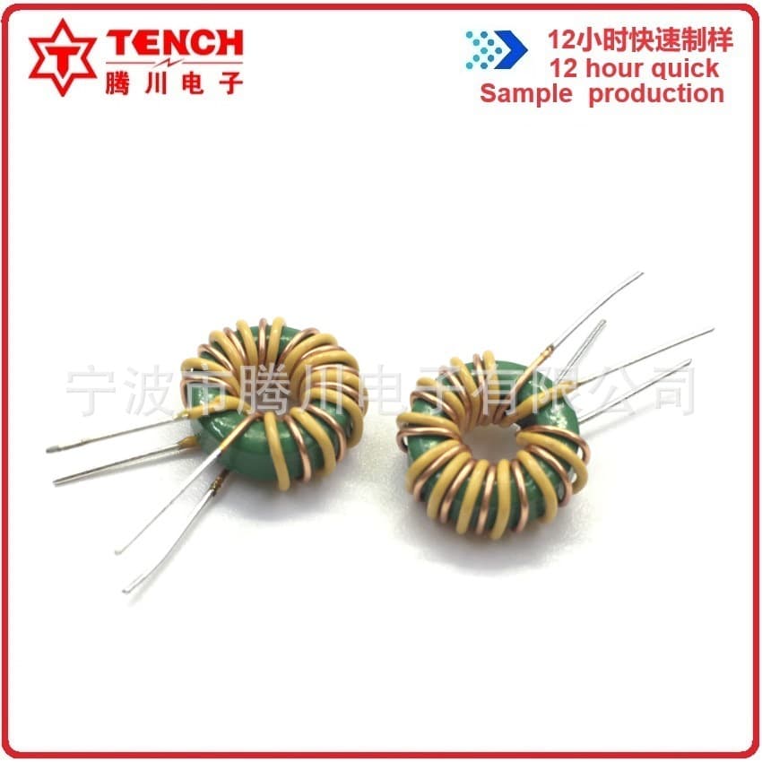 T9*5*3 10T 0.40 Wire Common Mode Inductor 500uH Vertical Plug Green 700uH Tengchuan Filter