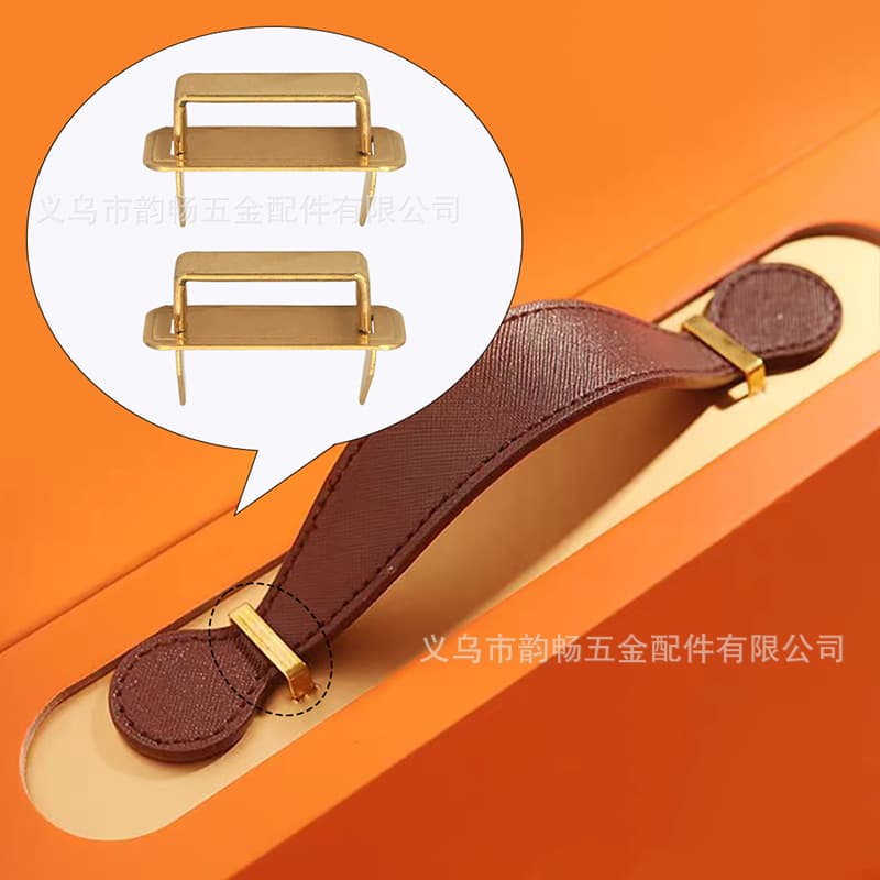 Yunchang Hardware Gift Box Paper Box Insert Buckle Pull Buckle Iron Gold Packaging Box Fixing Buckle Horizontal Buckle
