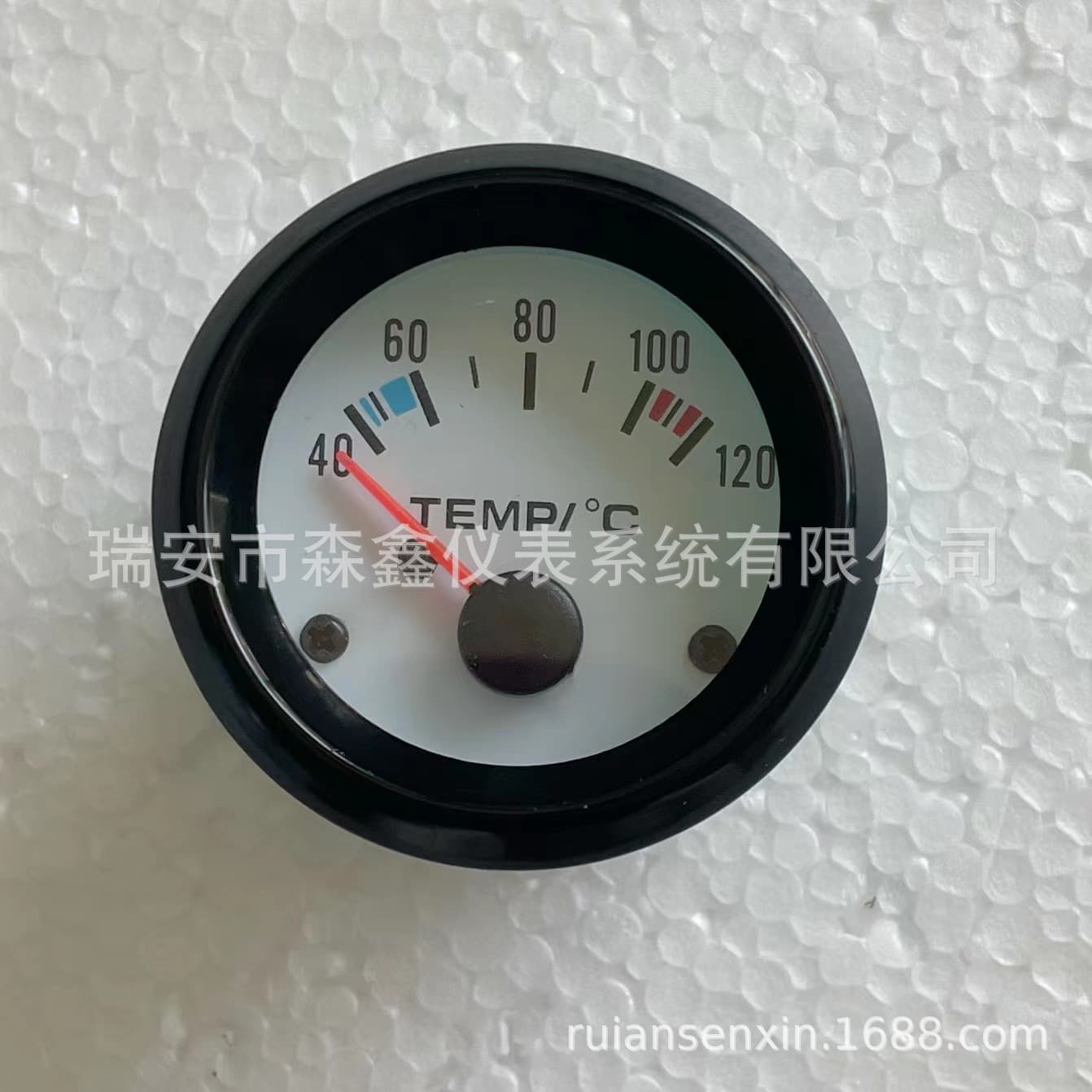 Factory Direct Hot Sale 2 Inch 52mm Water Temperature Gauge Black Face Blue Shell 40-120℃ Car Modification Instrument