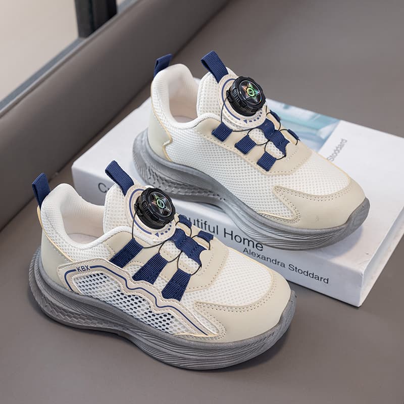 Girls' Mesh Sneakers 2026 Autumn New Soft-Soled Children's Running Dad Shoes Boys' Breathable Sports Shoes Trendy