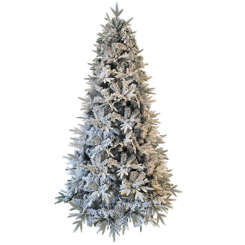 [Affluence] Pointed velvet Christmas tree floor-standing automatic tree home decoration tree 2.1 meters hybrid Christmas tree