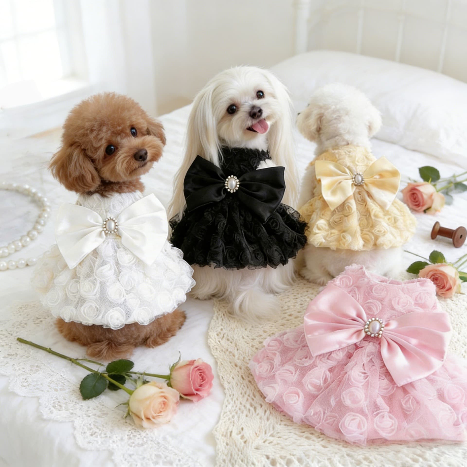Pet Dress Skirt Cute Pet Clothes Cat Dog Apparel Teddy Clothes Factory Direct
