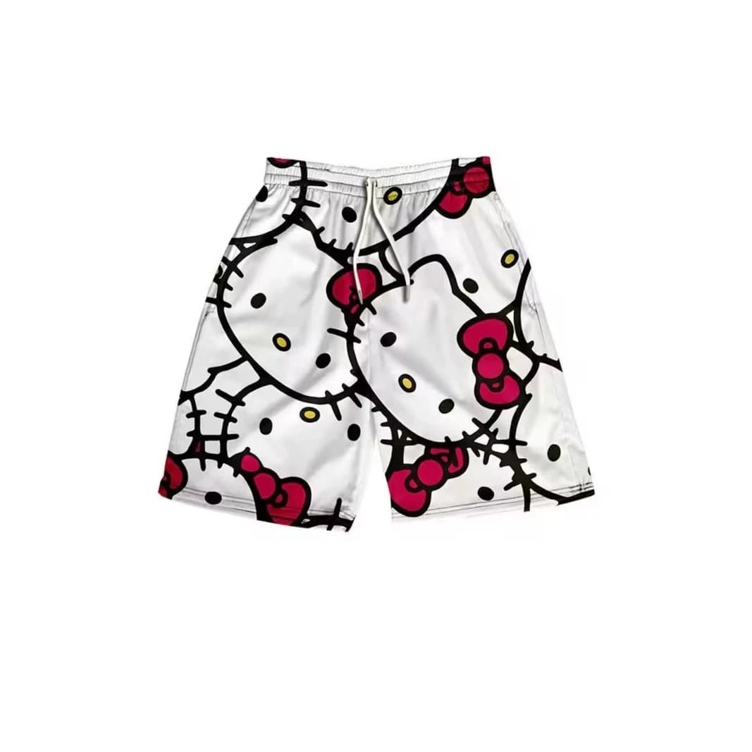 Cross-border cartoon 3D digital printed shorts for men and women, summer loose and versatile casual pants, spot wholesale