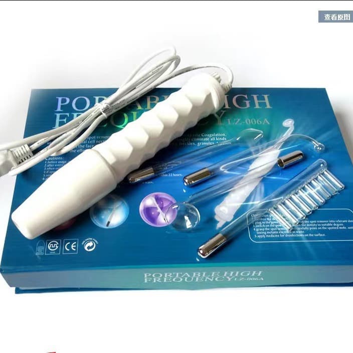 Cross-border 4-in-1 TikTok Home Use Electrotherapy Ozone Acne and Mite Removal Device, High-frequency Beauty Instrument, Electrotherapy and Comb Therapy Stick