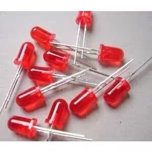 F5 (5mm) Red Light Red Body Short Leg 17MM LED Light Emitting Diode Retail [Domestic New]
