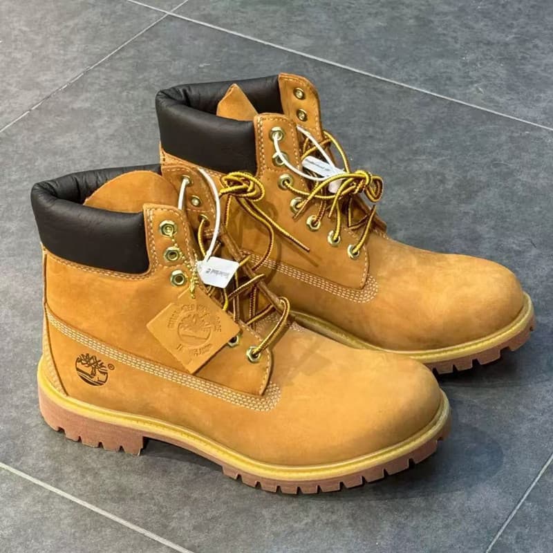 Timberland Yellow Boots Waterproof Vintage Durable Men's High-Top Martin Boots In Stock