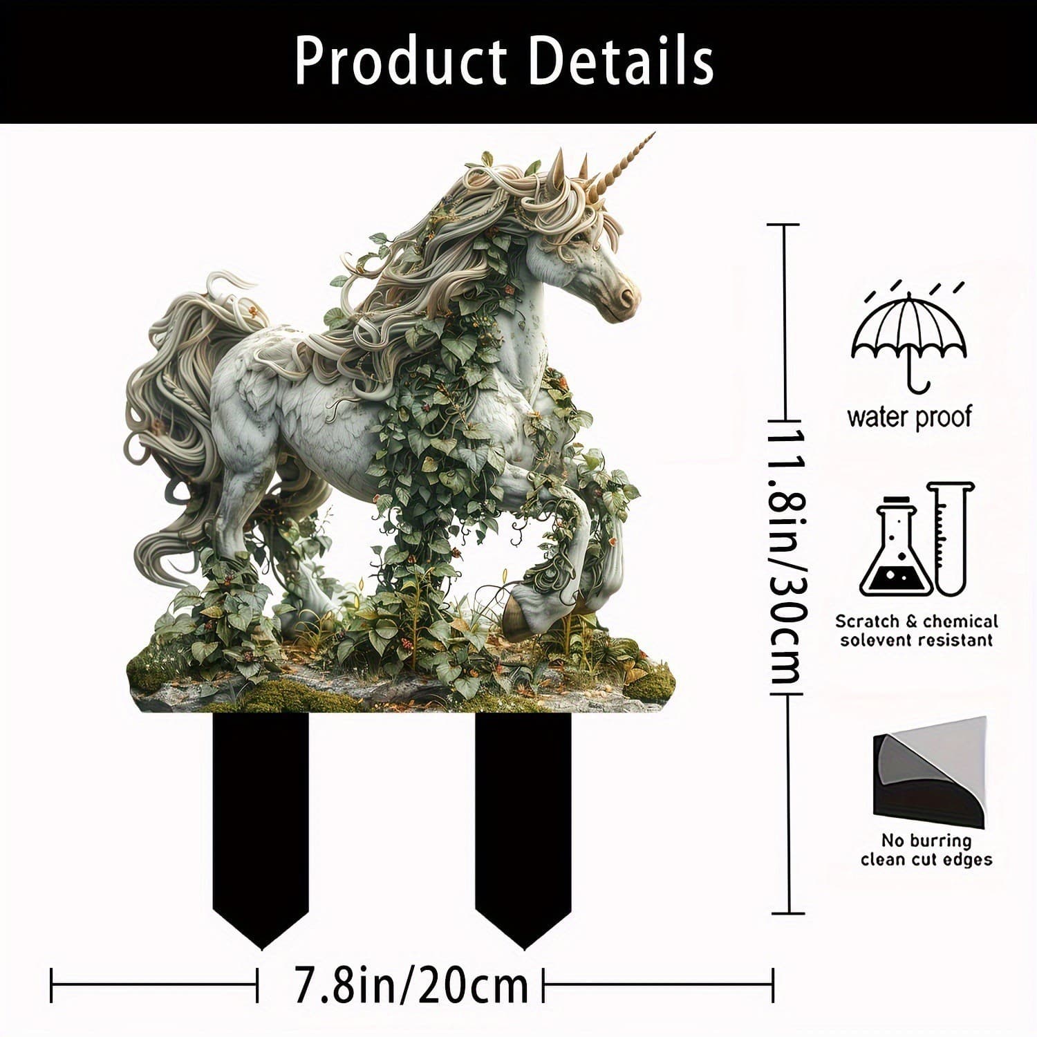 Cross-border acrylic garden stakes collection Amazon best-selling outdoor garden ornaments scene decoration props