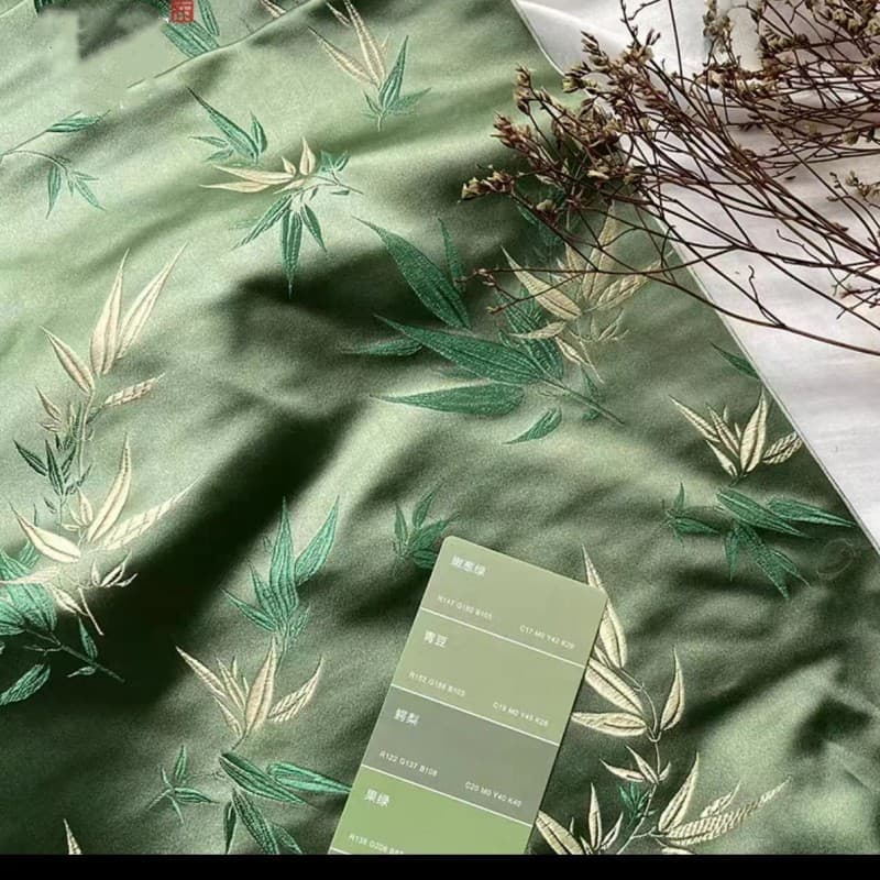 Zongzi packaging cloth Qingtuan wrapping cloth gift box Dragon Boat Festival cloth style green bamboo leaf national style Mid-Autumn Festival green