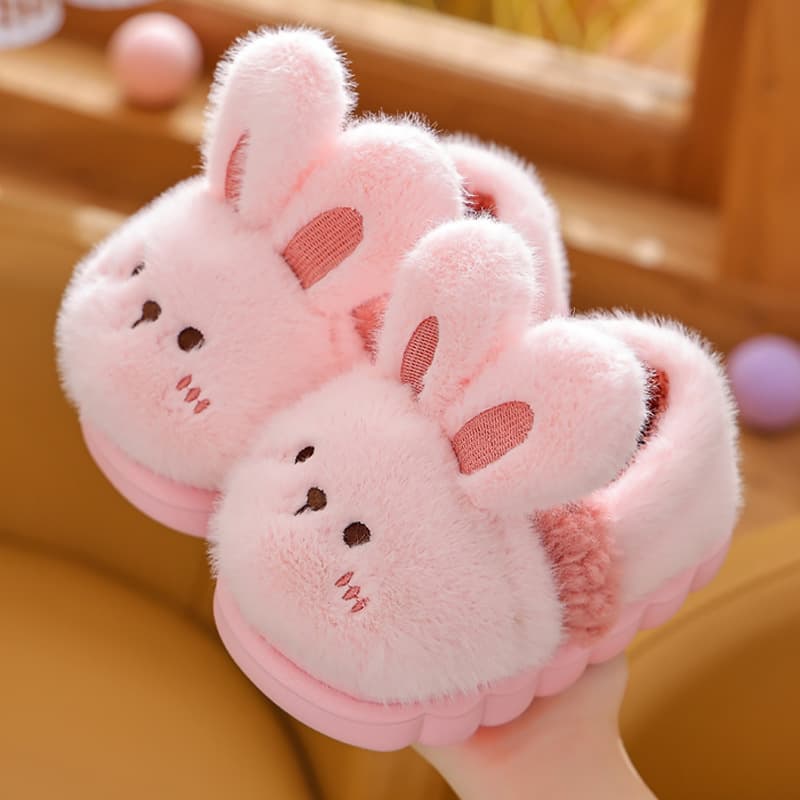Children's Cotton Slippers for Girls and Boys, Indoor Home Slippers with Heel, Winter Warm Cotton Slippers Wholesale