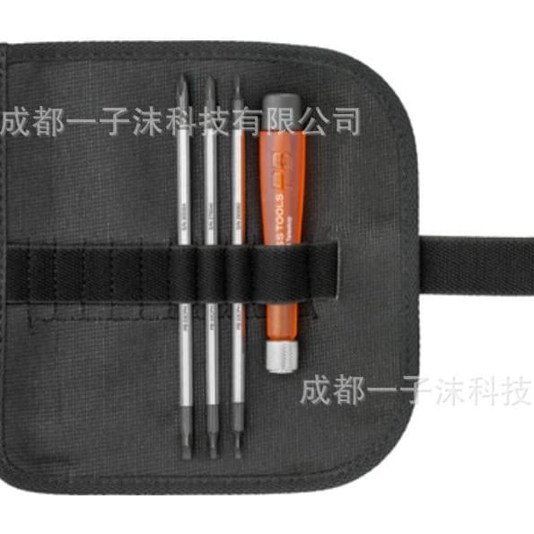 PB Swiss Tools Compact leatherette rolling bag with interchangeable knife