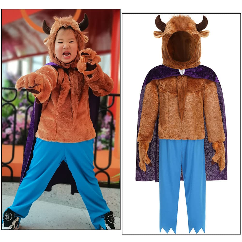 Halloween Children's Day Grimm's Fairy Tales Role Play Beauty and the Beast Prince Performance Costume Beauty & Beast