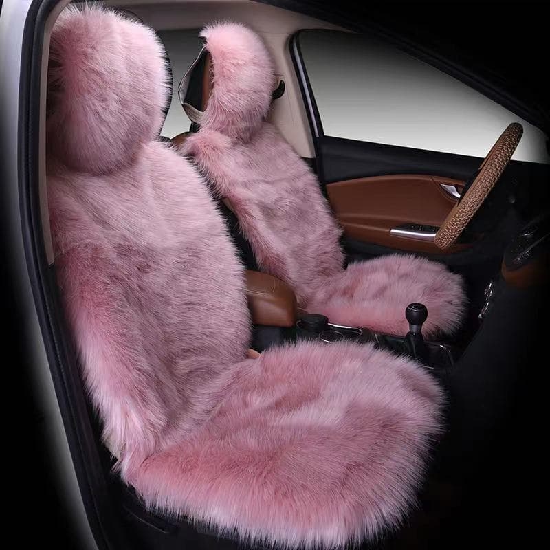 Wholesale Universal Fluffy Car Seat Covers, Three-Piece Set, Winter Padding with Drop Shipping