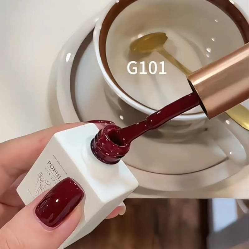 Xiaoying Manicure-15ml Large Capacity Square Bottle Crimson New Ancora Red Maillard Nail Polish Gel