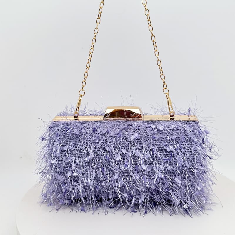 Carefully Selected Evening Bags with Tassels, Women's Bags for Banquets, Hot-Selling Black Clutch Bags, Handmade Bags Direct from Chaozhou Factory