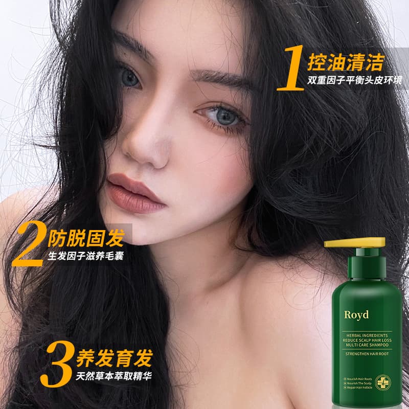 ROYD Shampoo for Hair Growth, Thickening, Ginger and Polygonum Multiflorum Shampoo, Anti-Hair Loss, Strengthening, Volumizing Shampoo
