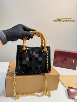 2026 Spring and Summer G Home high-end and high-quality retro bamboo bag portable tote fashionable and high-end chain shoulder bag