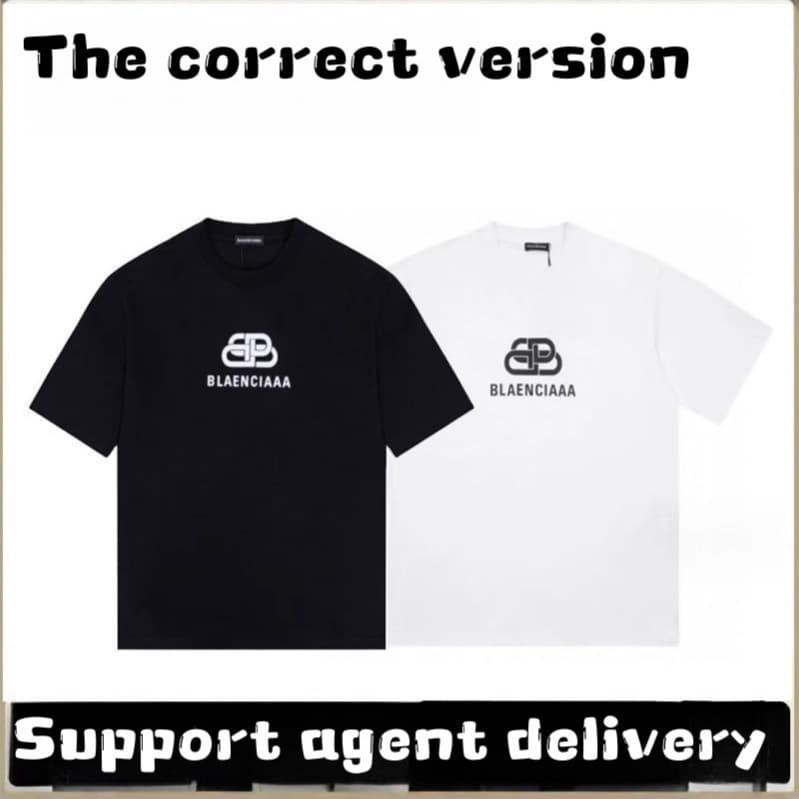 Cross Border New Pure Cotton Lock Letter Print Short Sleeve