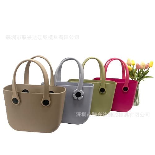 Trending Mini Cute Handbag Candy Color EVA Lady Bag Fashion Simple Factory Direct Supply