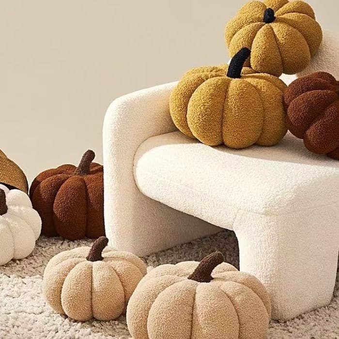 Ins style creative pumpkin pillow splicing pillow bed pillow pumpkin Christmas decoration plush cushion home