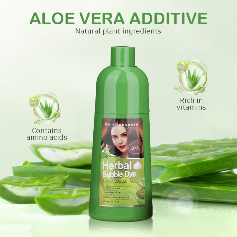 Cross-border hot selling shampoo bubble hair dye, easy-to-use hair dye paste at home, plant-based hair dye shampoo