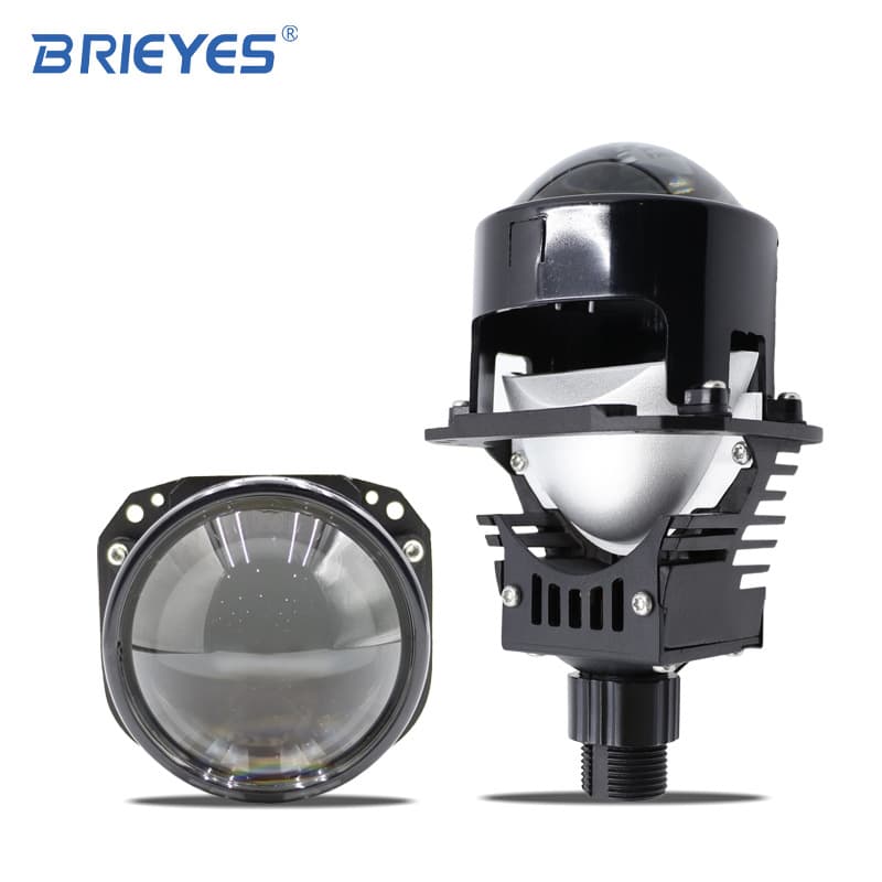 Car LED Headlight 2.5/3 Inch Seamless Bi-Lens 65W Single Lamp Cup H4 H7 H11 Motorcycle Lens Headlight