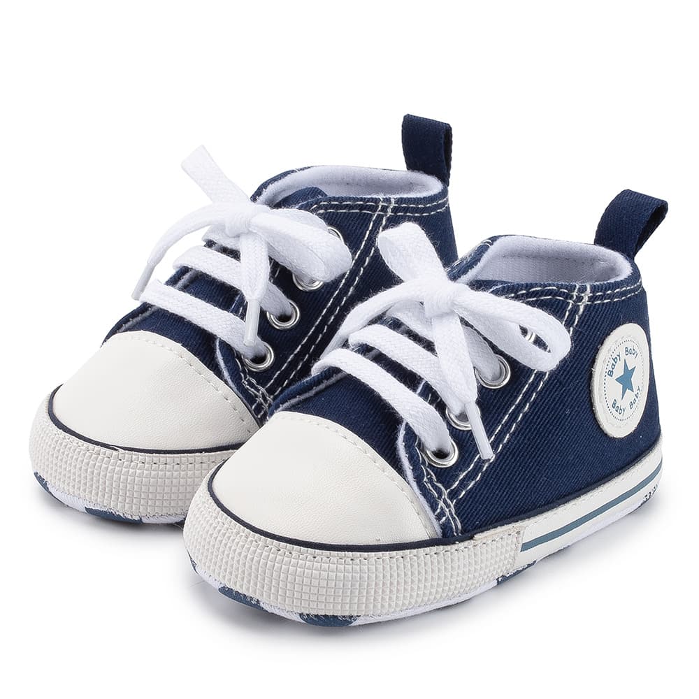 Amazon Hot Selling Baby Shoes Classic Canvas Baby Shoes Soft Sole Infant Walking Shoes
