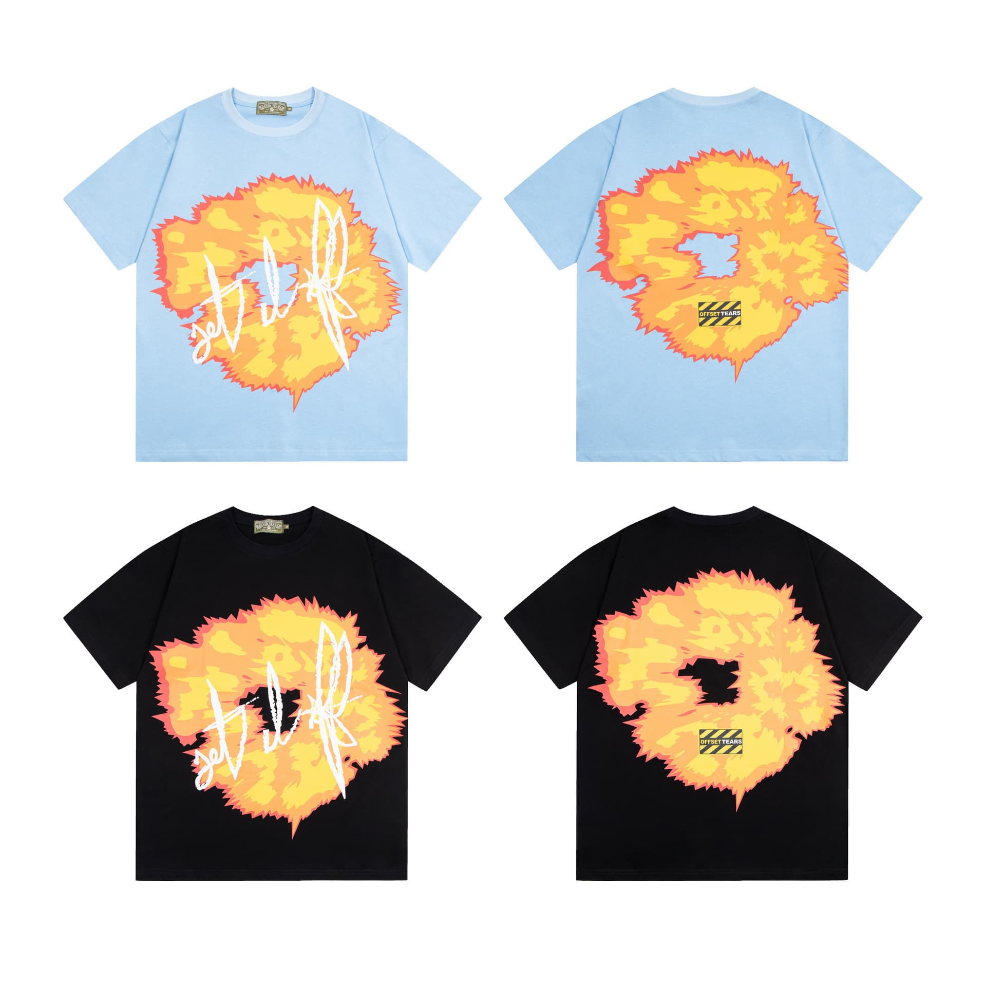 2024 summer new Denim Tears T-shirt kapok T-shirt men and women same style graphic printed short sleeves