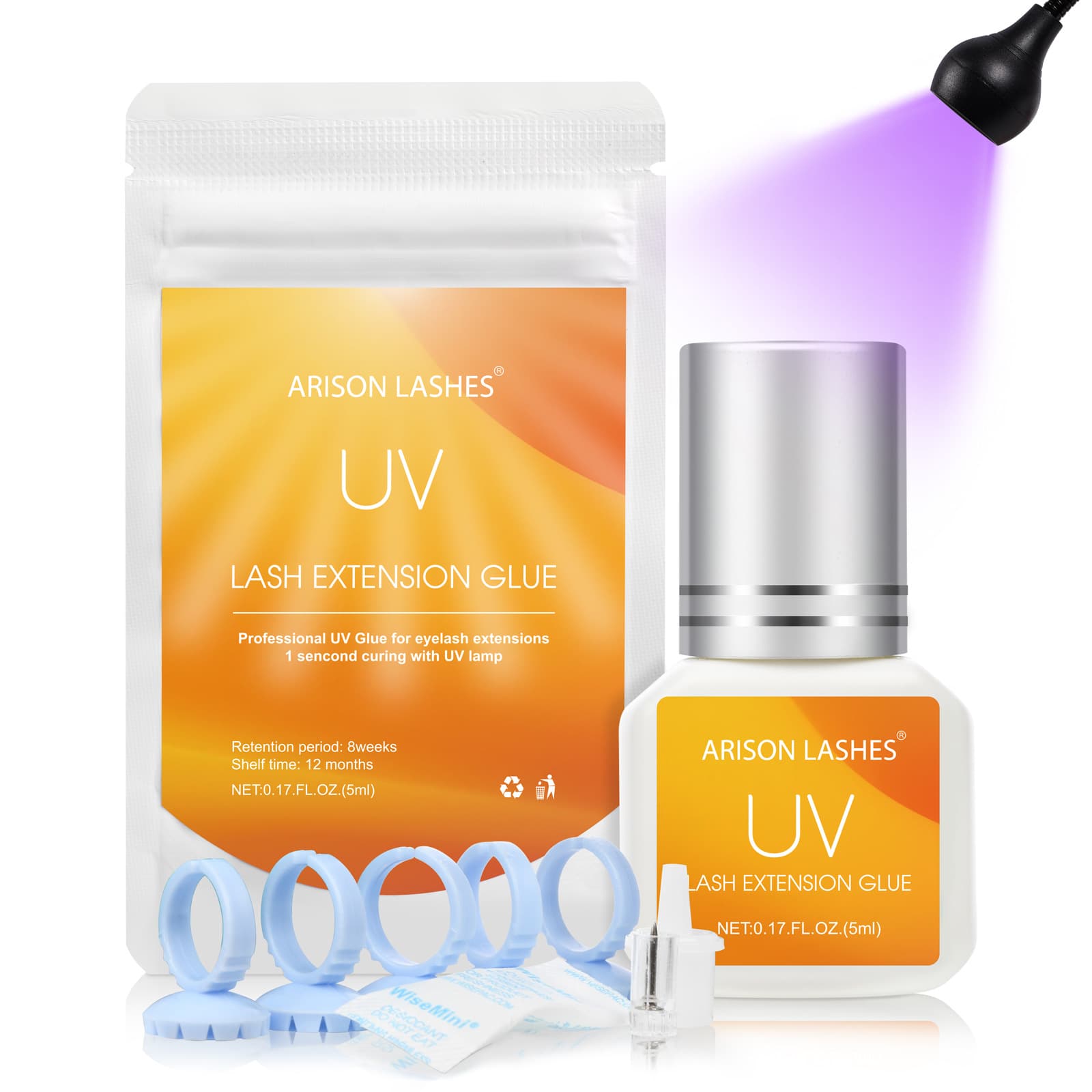 Amazon Cross-Border Self-Grafting Eyelash Glue Reinforced Uv Glue Eyelash Beauty Shop with Super Sticky Long-Lasting Quick-Drying Glue