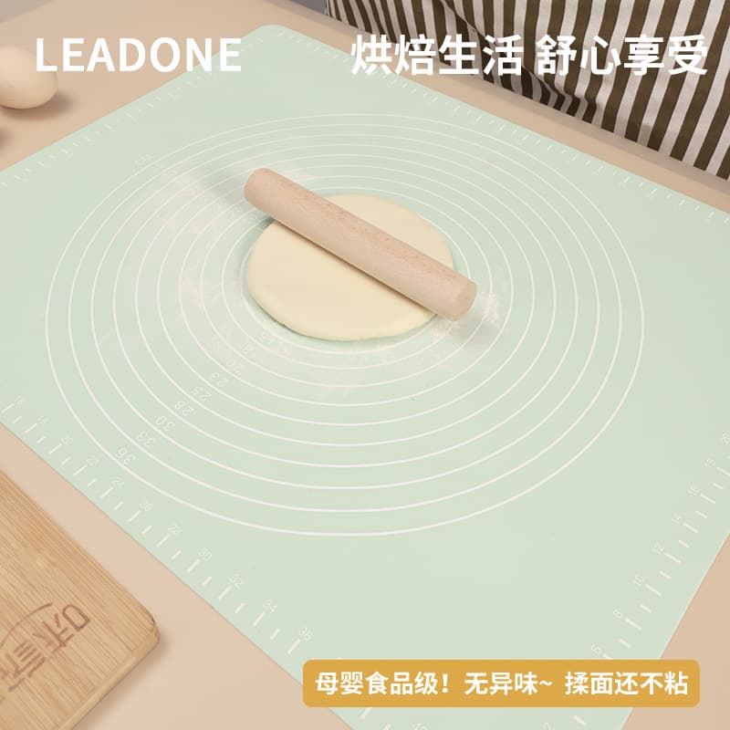 Household kneading mat, high-temperature resistant silicone cutting board, large size, kitchen kneading and rolling mat, baking mat, non-stick, heat-insulating mat.