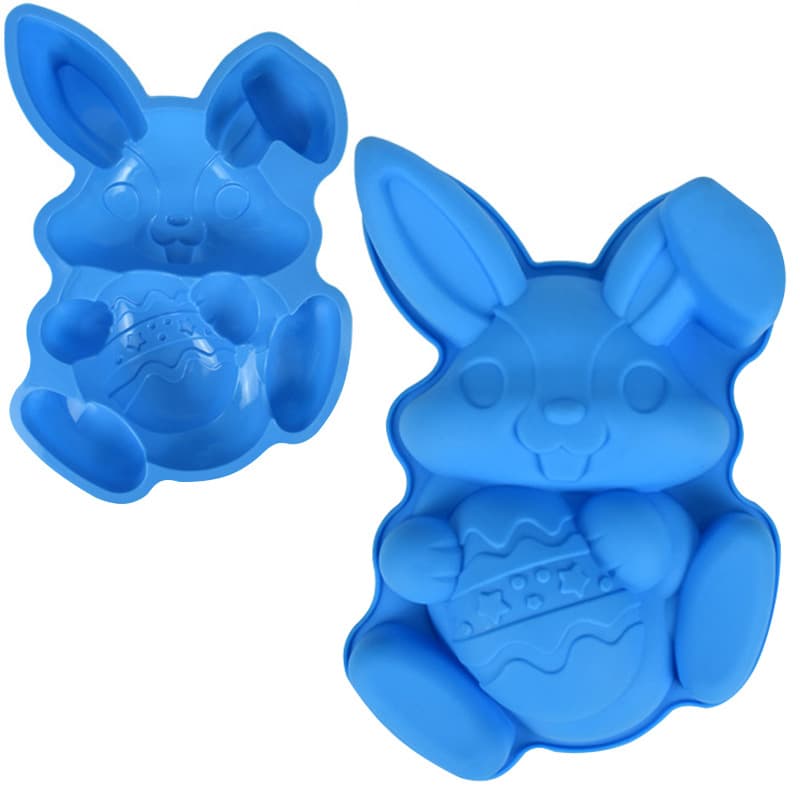 Cross-border Rabbit Easter Silicone Mold Large Cake Mold Home Baking Mousse Handmade Silicone Cake Mold